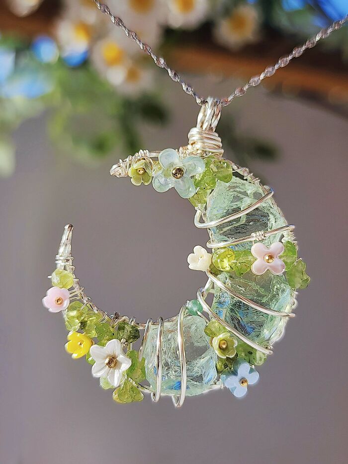 My Moon Pendant Inspired By Early Spring—What Do You Think?