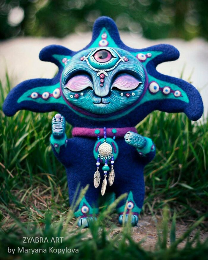 My Older Work Made Of Wool And Polymer Clay—Hope You Like It!