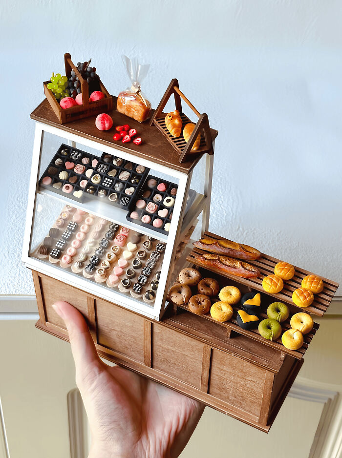 Miniature Dream Bakery In Resin Clay—So Realistic!