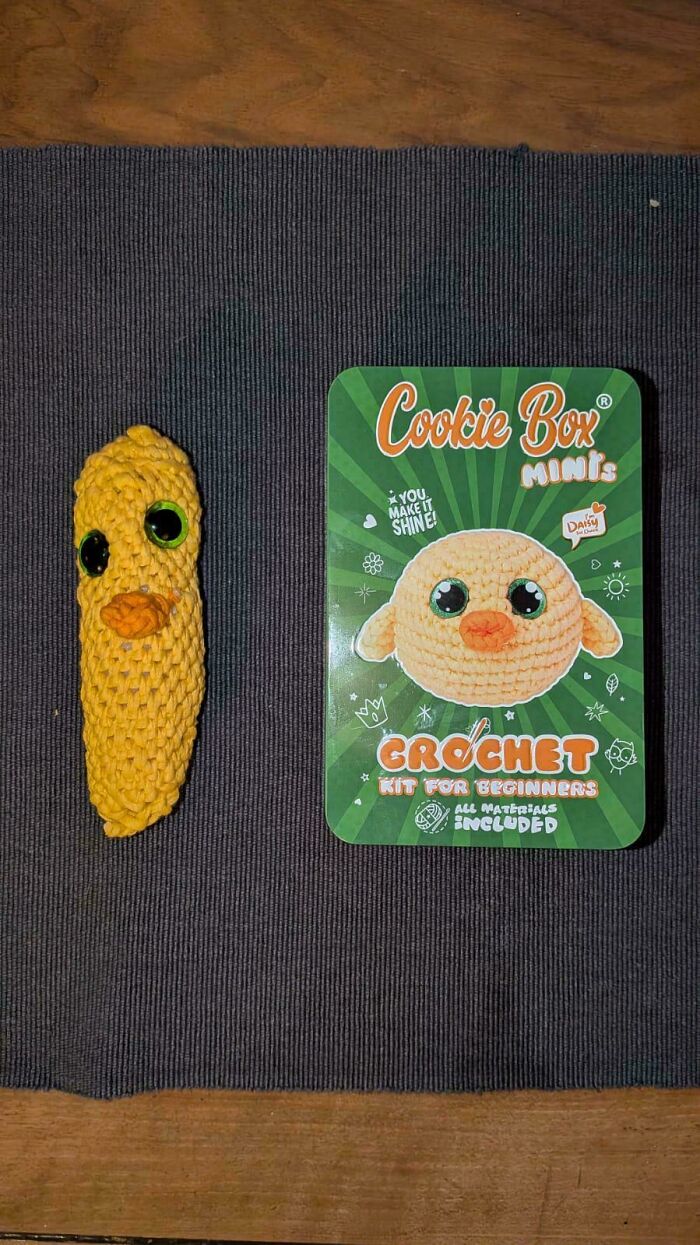 Gave Mum A Crochet Kit, And This Happened. Pretty Proud!