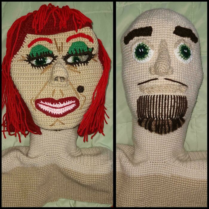Made Myself A Life-Sized Buddy. The Masks Actually Fit Him! Name Ideas?