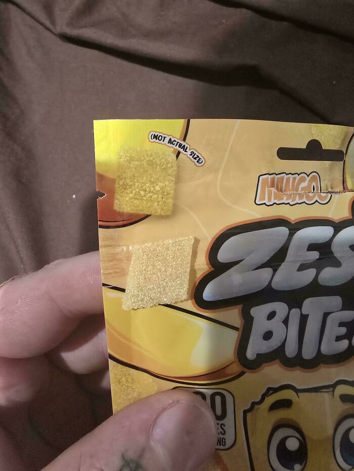 Packaging Says Candy Size Isn’t Actual Size. It Is!