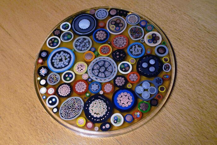 Peek Inside: Cross Section of Cables Is Surprisingly Neat