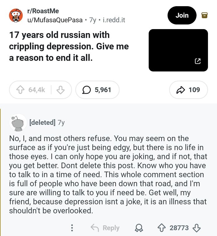 A Roasting Subreddit Turns Into a Comfort Zone for a Seriously Down Guy