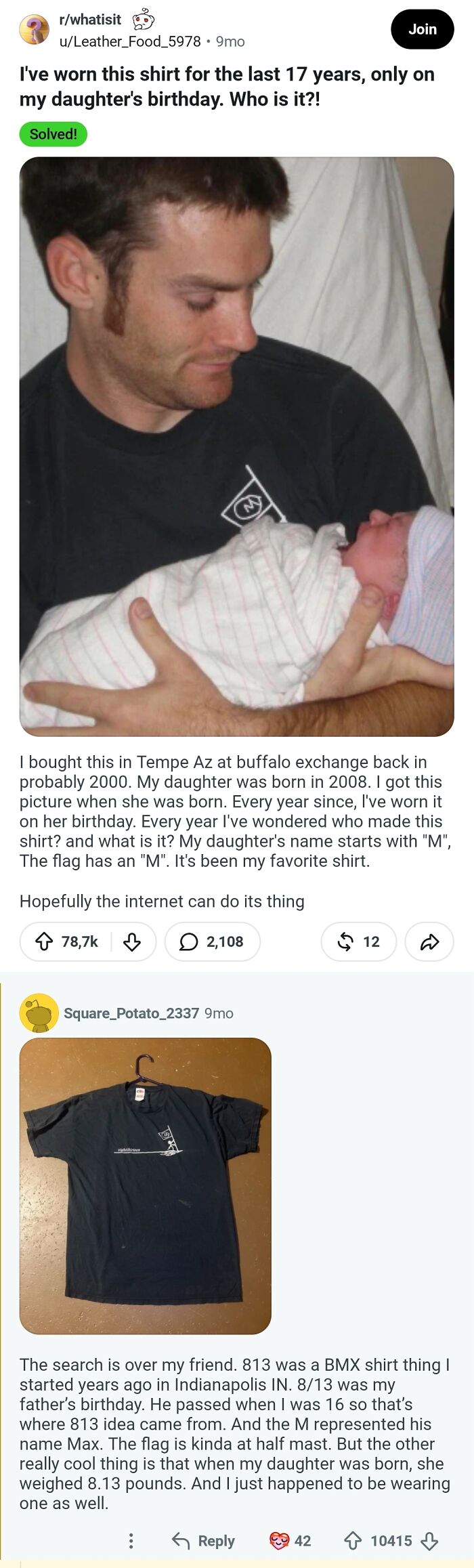 Dad’s Mystery Birthday Shirt Hunt Ends with a Heartmelter