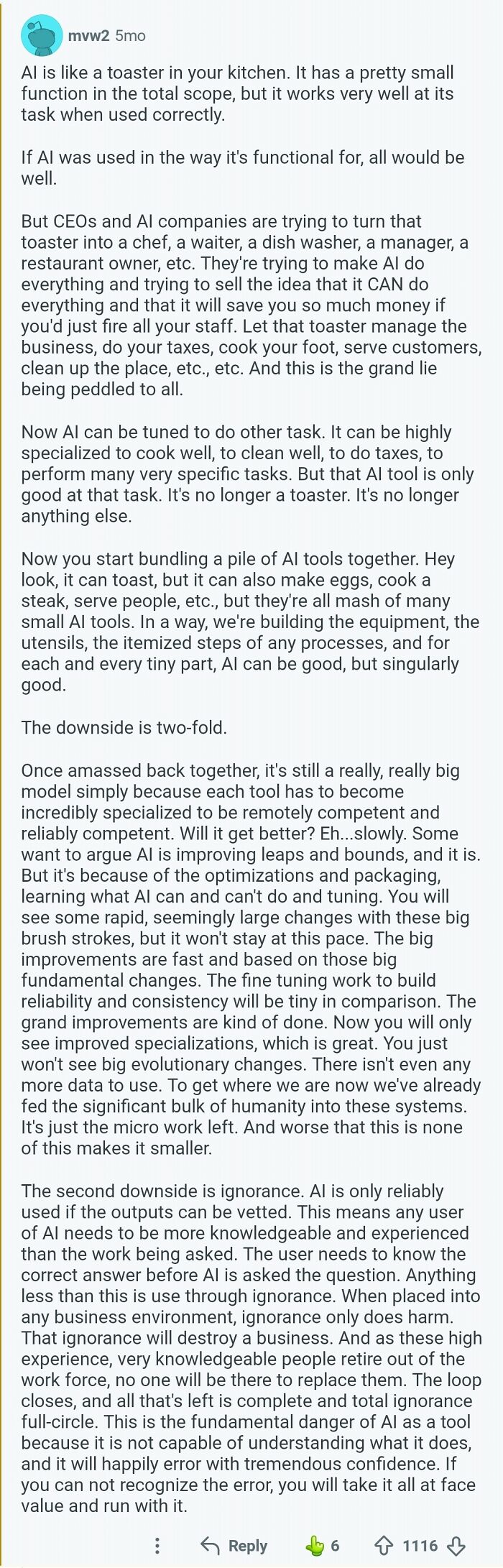 The Most Spot-On and Short Take on the AI Craze You’ll Ever Read