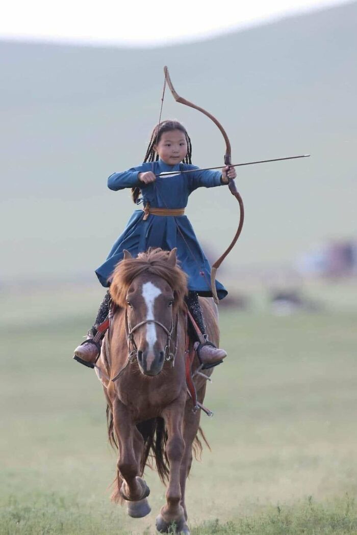 Mongolia’s 8-Year-Old Archer Girl, Angarag: Bow And Wow!