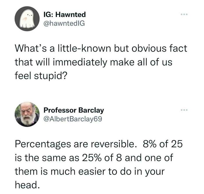 Percentages Can Be Sneaky And Reversible