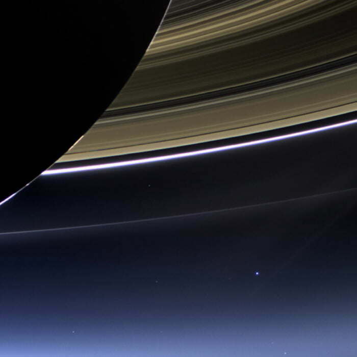 Earth Seen From Saturn, Courtesy Of Cassini Probe