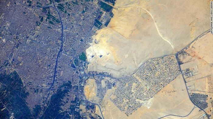 Egyptian Pyramids Snapped From Space Station