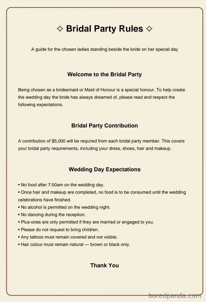 Bride Interrupts Conversations Unless They’re ‘On Brand’