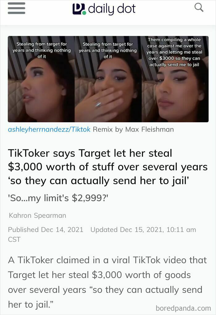 She Got Mad At A Store ‘For Not Arresting Her Faster’