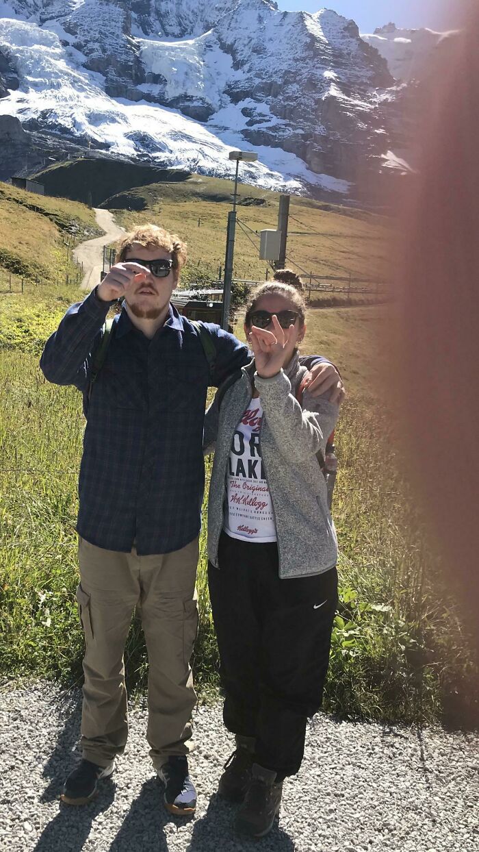 Explaining to a 70-Year-Old Swiss Man That His Finger is Covering Our Photo Lens