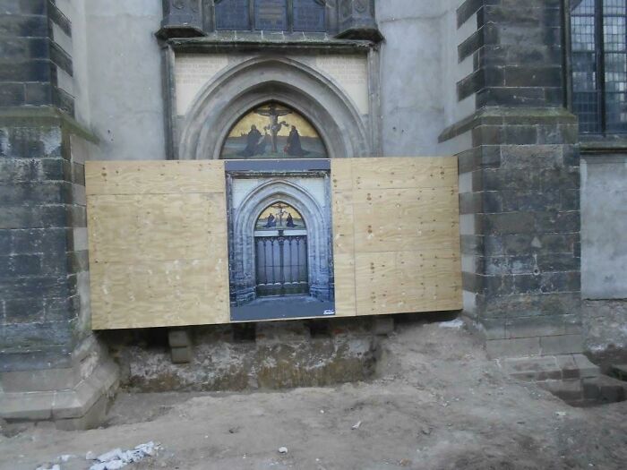Went to Wittenberg, Germany in 2011... The Door Was Being Fixed!