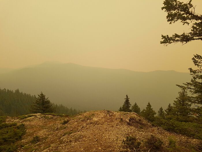 4.5 Hour Hike and Smoke Rolls In Right at the Summit