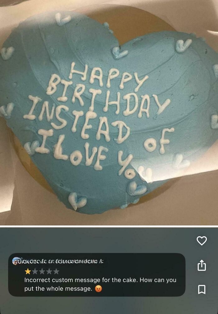 Please Write Happy Birthday, Not I Love You!