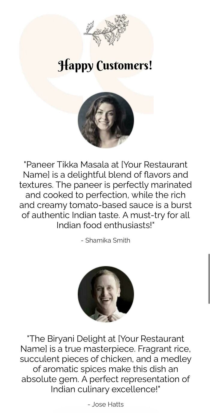 Local Indian Restaurant’s Website? I Totally Trust Them