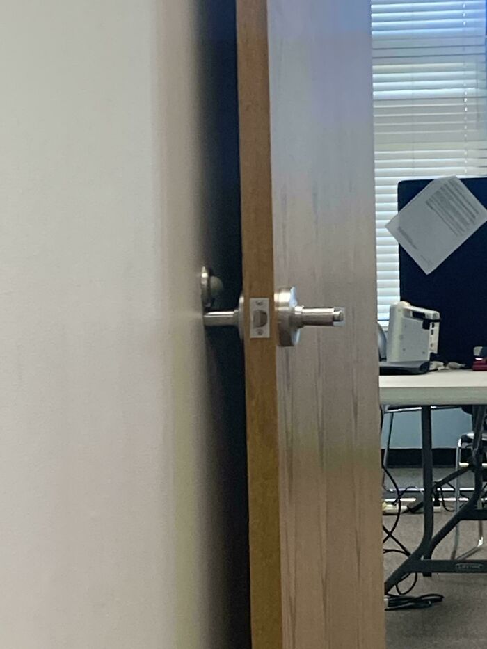 Sad for the Door and Its Bumper — They’ll Never Meet
