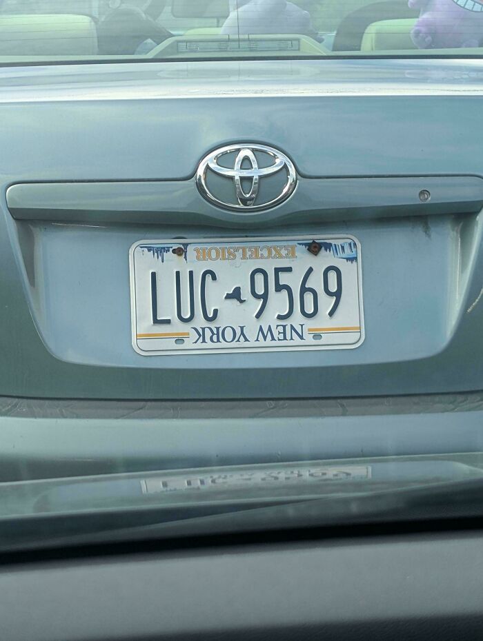 Upside-Down License Plate? Because Why Not!