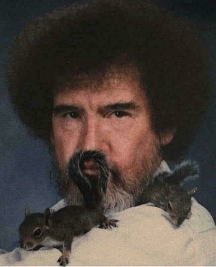 Bob Ross and His Squirrel Buddies, 1991