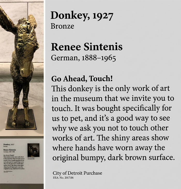 Donkey Statue Showing Some Serious Street Smarts