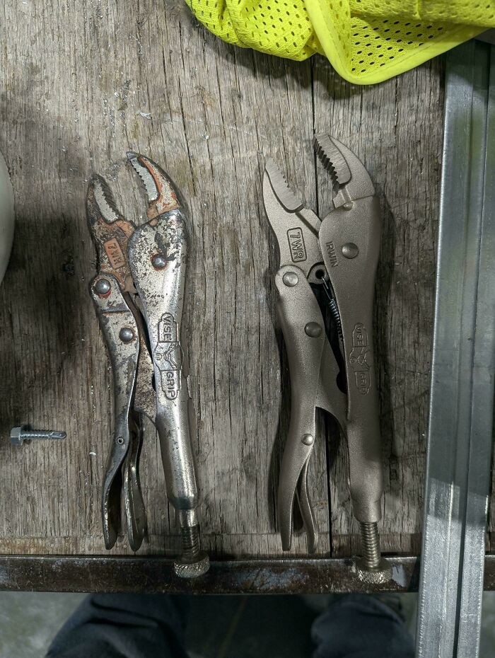 70-Year-Old Vice Grips vs. Fresh Out the Box New Ones