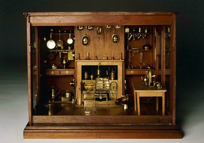Doll’s Kitchen from 1860 That Comes With a Tiny Mouse!