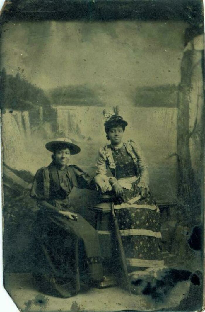 Two Young Black Women Posing Like Bosses, 1890s