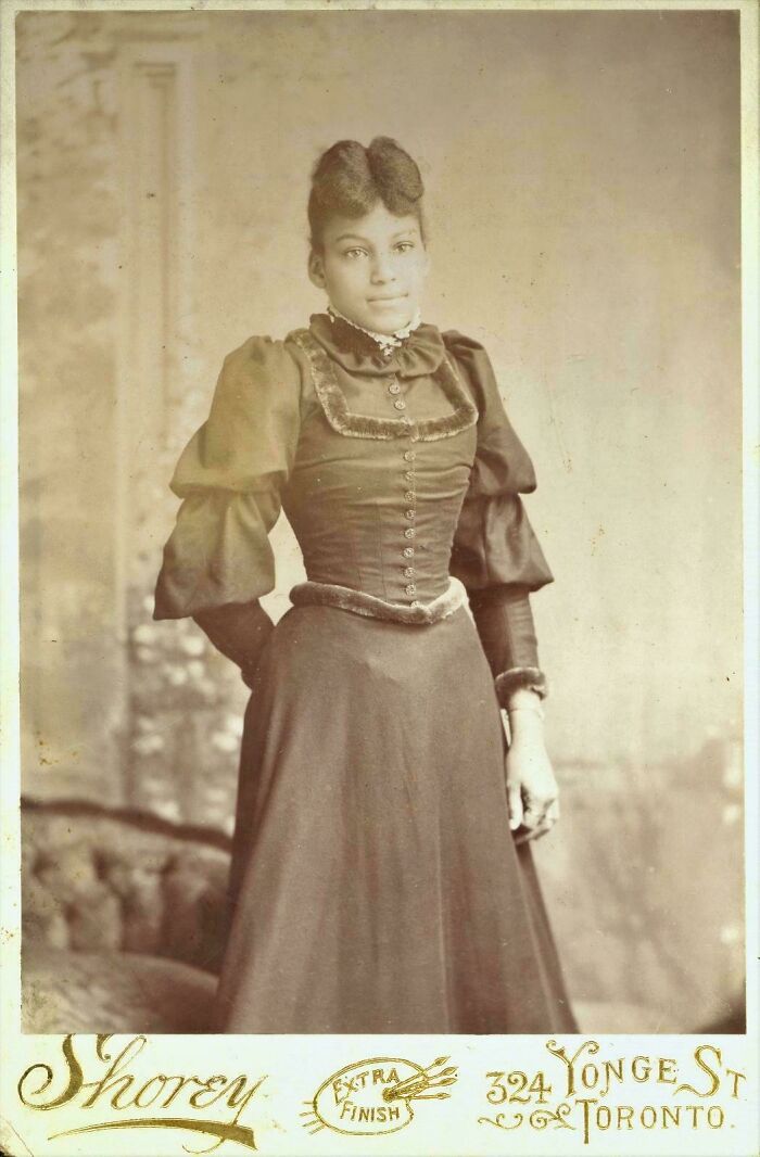 Early 1890s Portrait of a Young Black Woman Looking Fierce