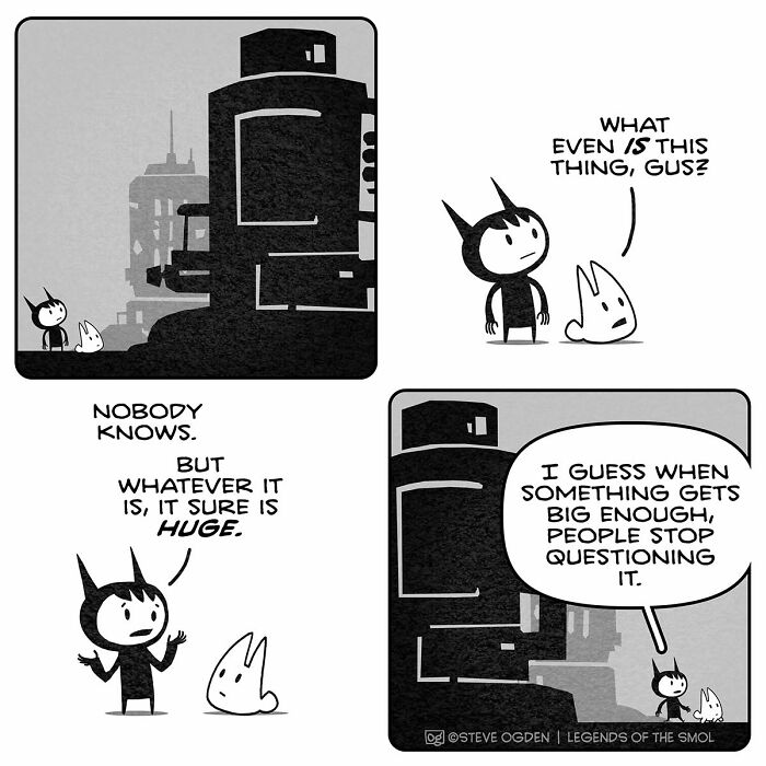 25 Hilarious Comics About Gus, The Tiny Guy With Mega Confidence and Weird Logic
