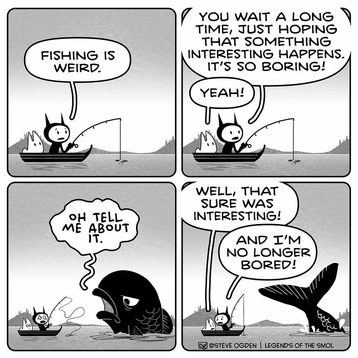 25 Hilarious Comics About Gus, The Tiny Guy With Mega Confidence and Weird Logic