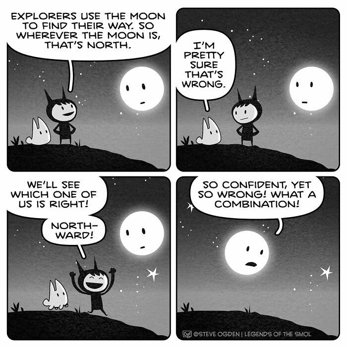 25 Hilarious Comics About Gus, The Tiny Guy With Mega Confidence and Weird Logic