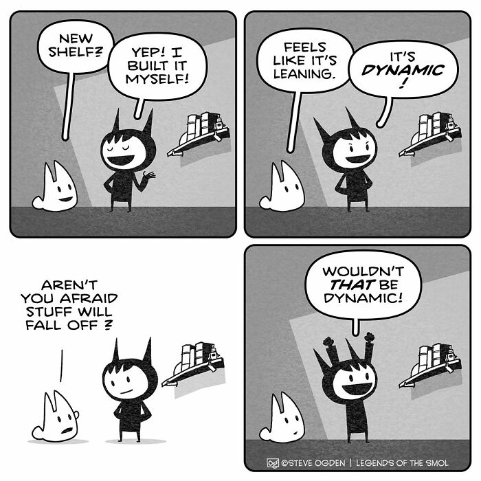 25 Hilarious Comics About Gus, The Tiny Guy With Mega Confidence and Weird Logic