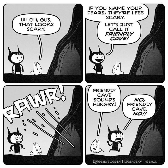 25 Hilarious Comics About Gus, The Tiny Guy With Mega Confidence and Weird Logic