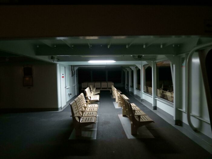 Seattle Ferry At Midnight: Where Is Everyone?