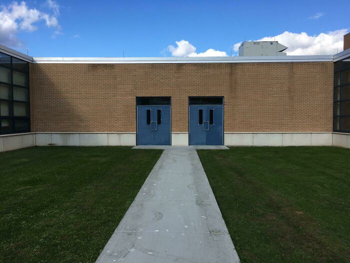 Walking Alone Through This School Courtyard Feels... Off