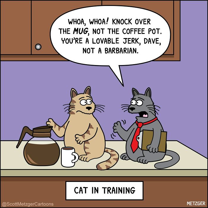 50 Hilarious Comics That Show Cats And Dogs See The World Totally Differently