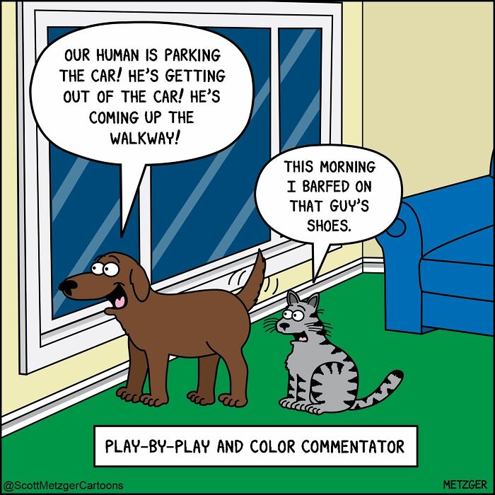 50 Hilarious Comics That Show Cats And Dogs See The World Totally Differently