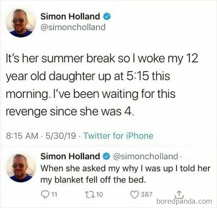 Dad’s Petty Revenge—Classic Move