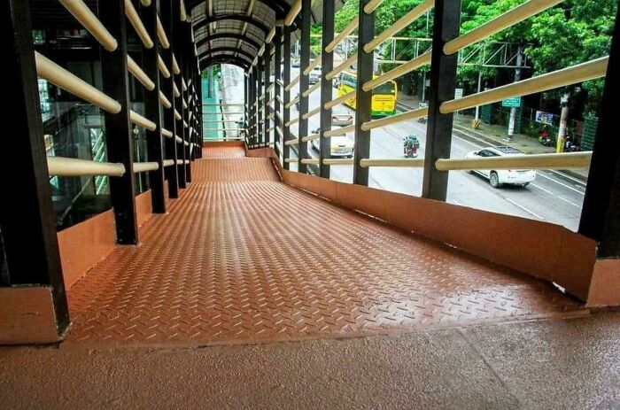 This Wheelchair Ramp Takes You... Where Exactly?