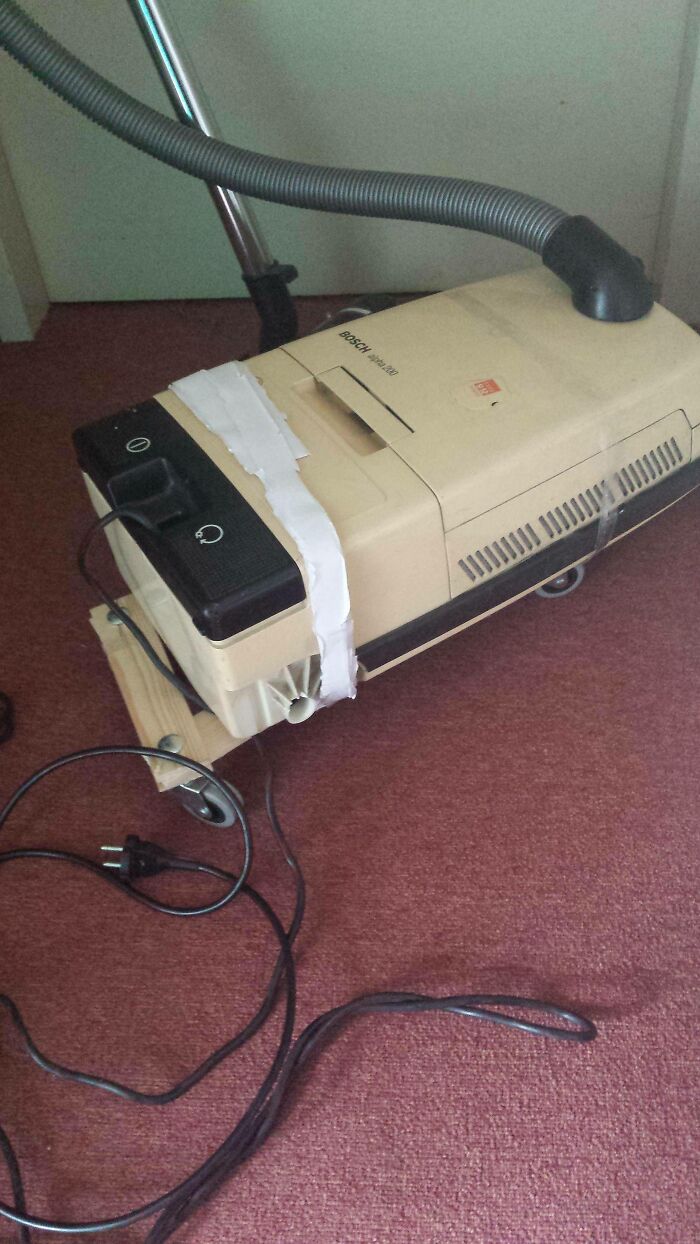Revamped An Old Vacuum With New Wheels