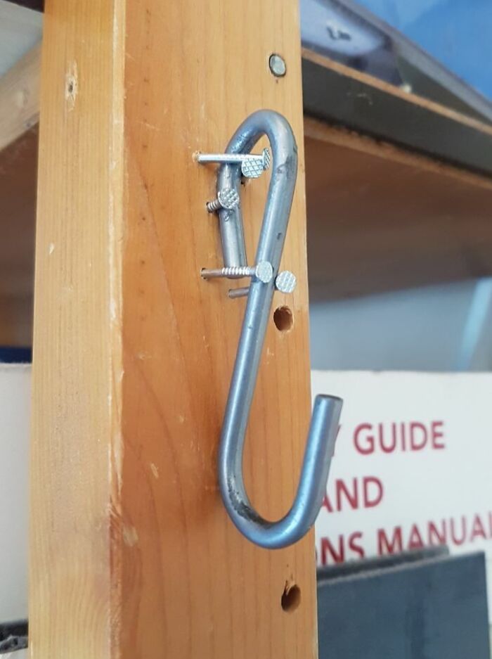 Only Had An S-Hook and Some Nails, So...