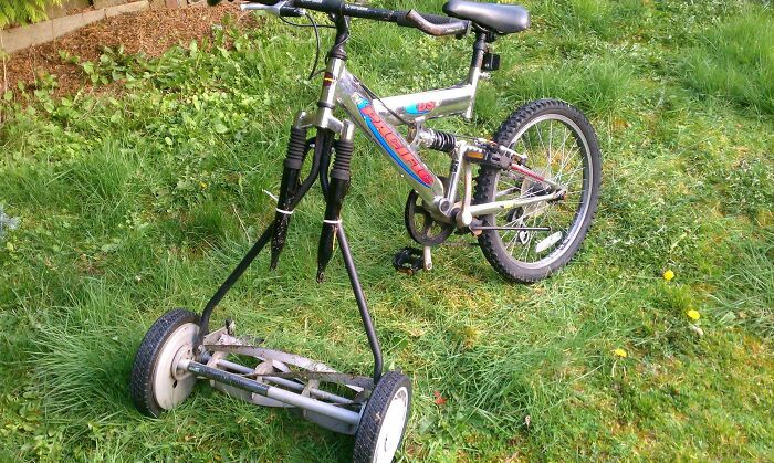Kid's Lawnmower, DIY Style