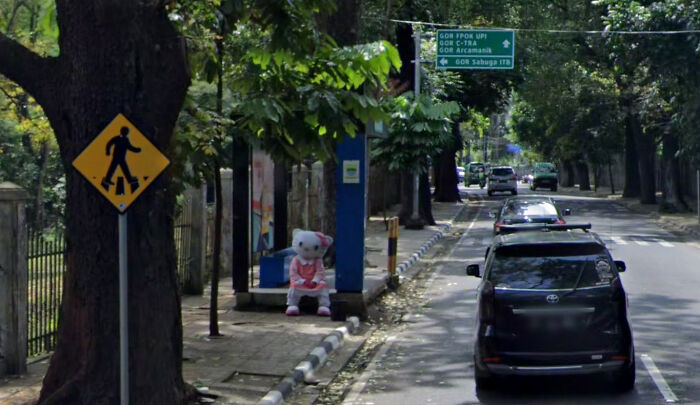 Hello Kitty’s Sad Day In Bandung, Indonesia