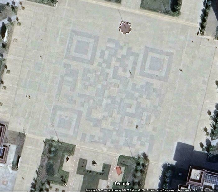 Why Is There A Giant QR Code On The Ground In China?