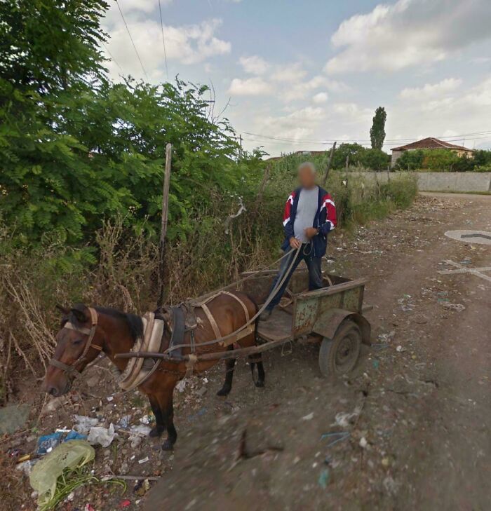 Faceless Man Creeps Downtown Albania On Google Maps