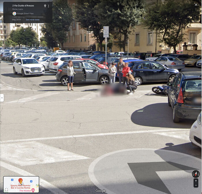 Motorbike Accident Victim Spotted On The Road