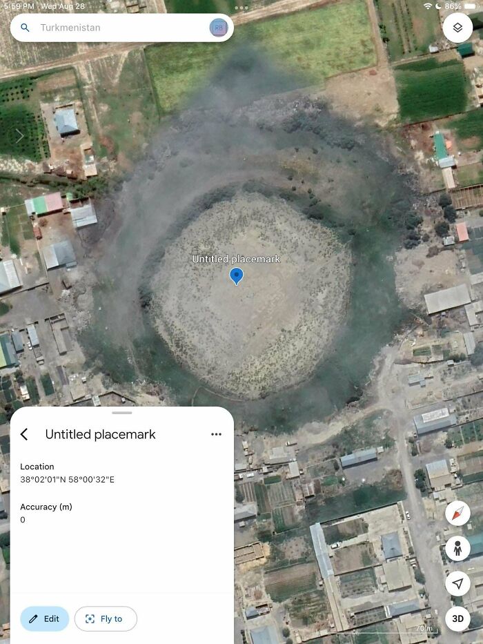 Weird Smoky Ring Puffs Up In Turkmenistan