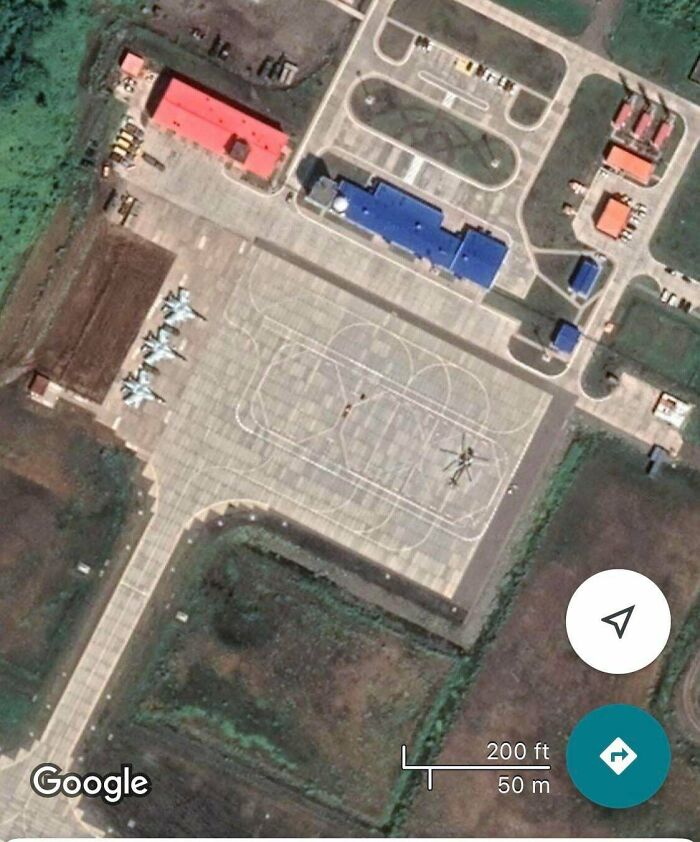 Unmarked Russian Airbase On Disputed Etorofu Island