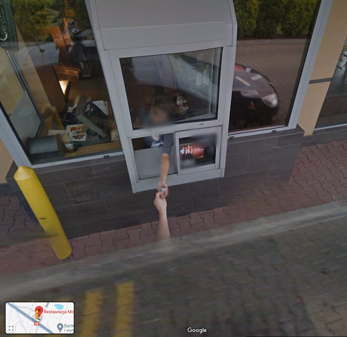 Street View Shocker: Driver Gets A McDonald’s In Tychy, Poland